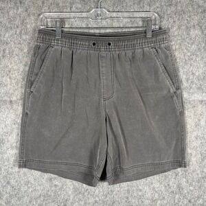 Bearbottom Volley Shorts Men Medium 7" Light Gray Drawstring Pockets Gym Stretch